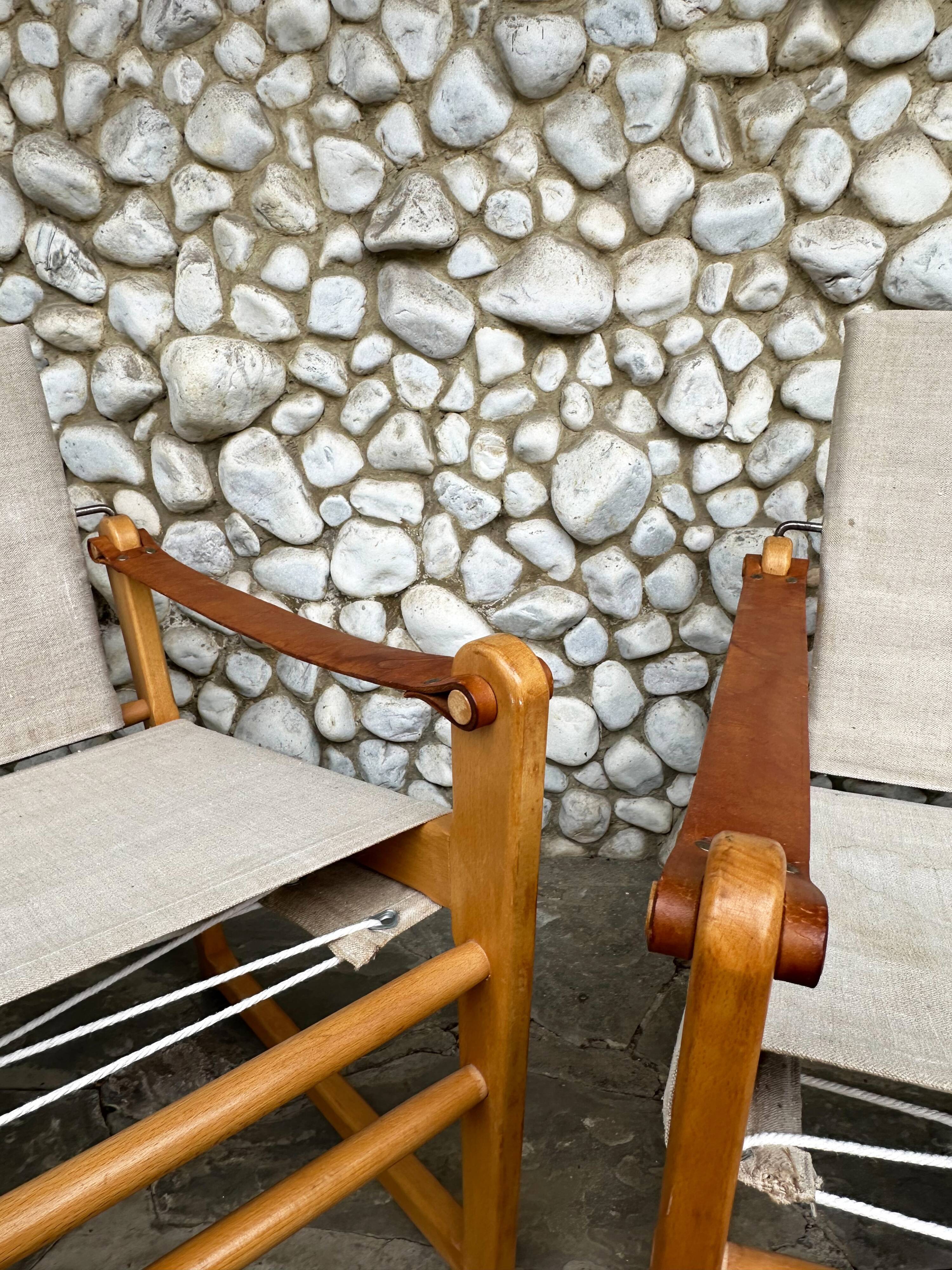 Pair of Safari Cikada armchairs by Bengt Ruda for IKEA, Sweden, 1970.