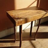 Solid wood side table