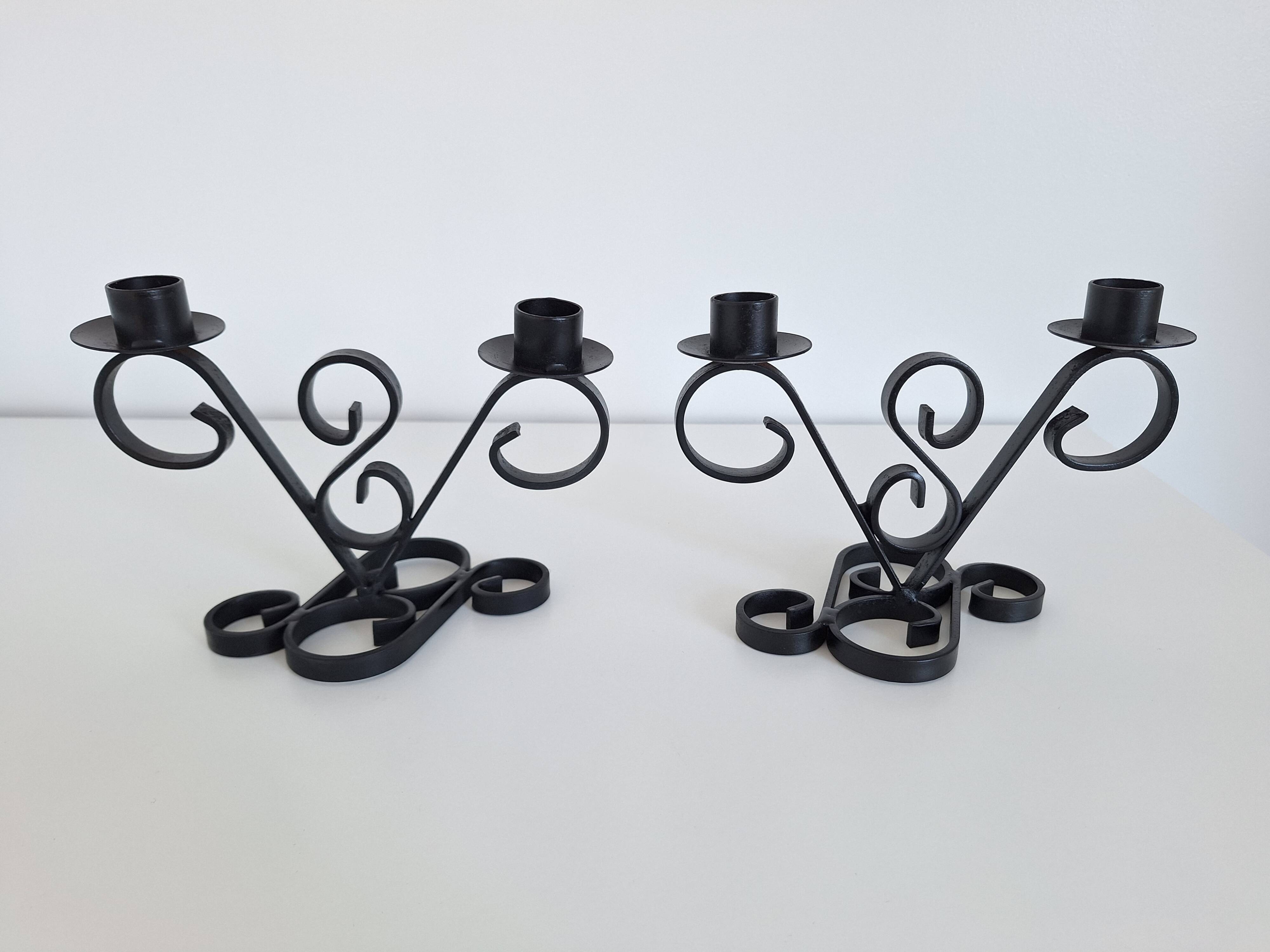 Chandelier en fer forgé vintage | Selency