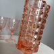 Vase géométrique verre rose Windsor de Luminarc