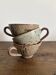 Ensemble de 3 tasses vintage en grès moucheté vintage