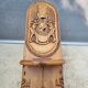 Chaise africaine bois sculpté escamotable