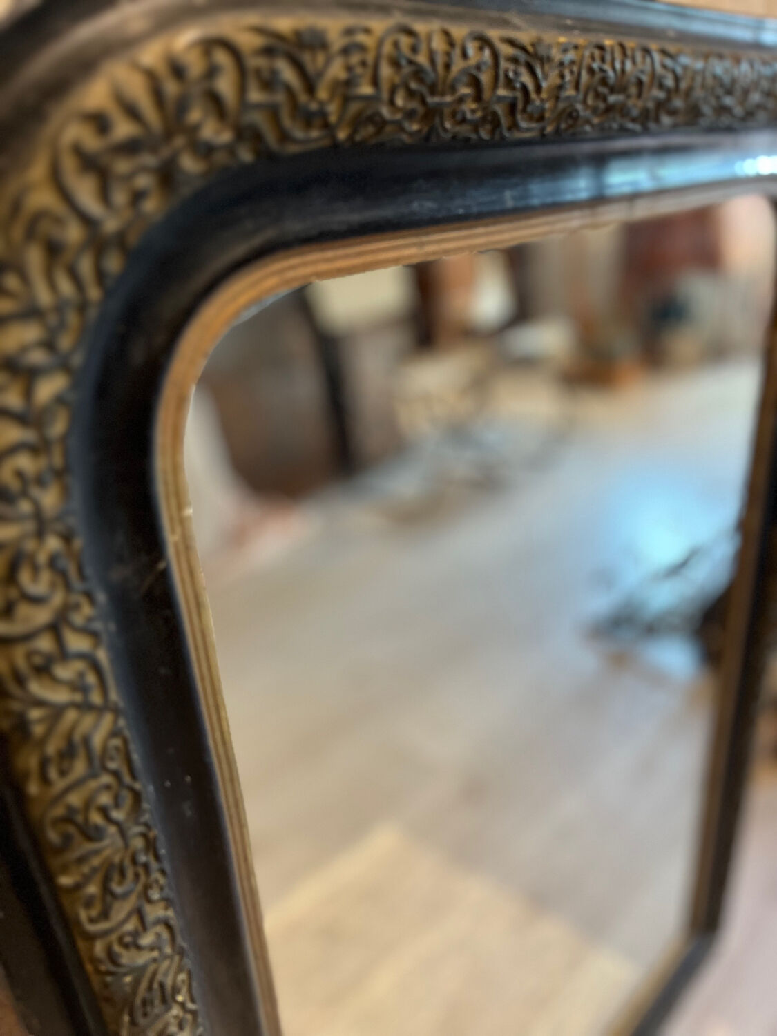 Large old mirror Napoleon III