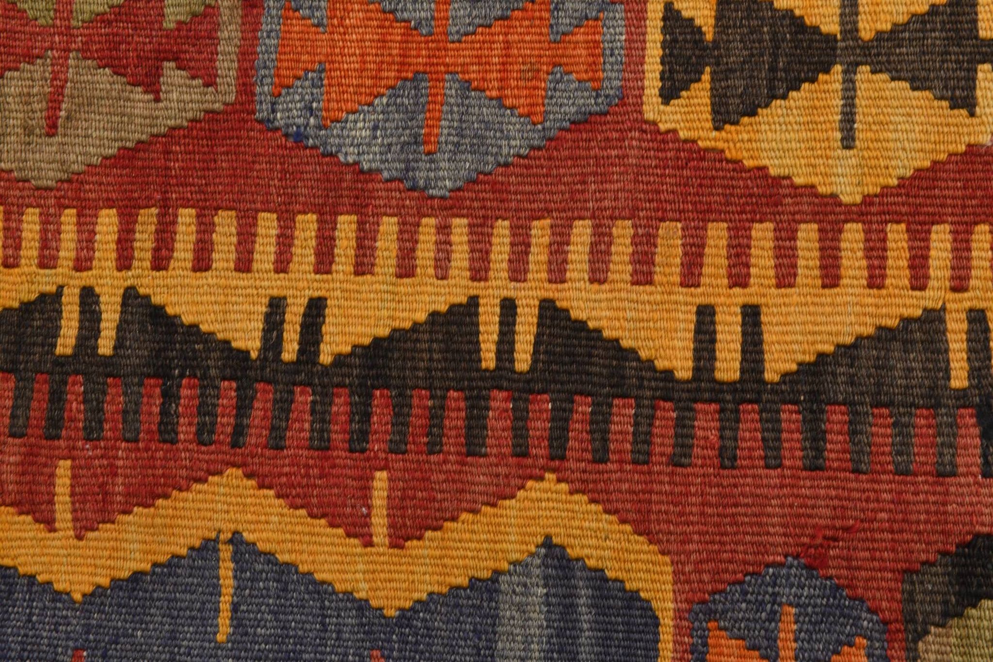 5x12 Soft Red and Orange Anatolian Kilim Rug, Wool Kilim Carpet, 139x377Cm