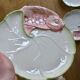 Large majolica plates signed Chaumette Paris
