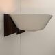 Paire d’applique vintage, bois Wengé et métal laqué blanc, Hagoort Pays Bas 1960