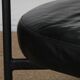 Two-seater leather banquette from the 1980s.
