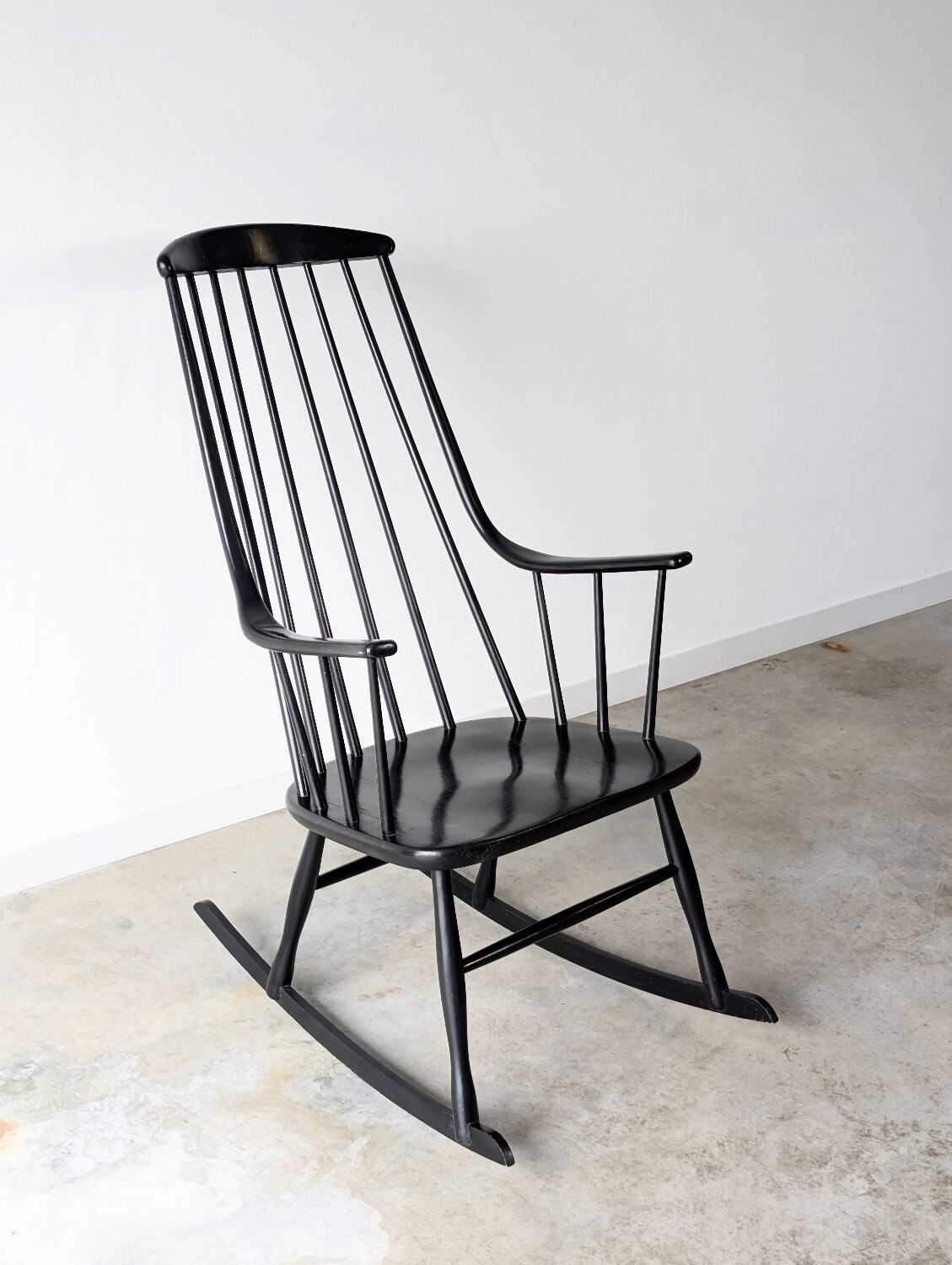 Vintage rocking chair Grandessa, Lena Larsson edition Nesto, 1960.