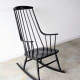 Vintage rocking chair Grandessa, Lena Larsson edition Nesto, 1960.