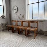 Set of 4 70s elm chairs, Regain