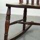 Chaise berçante Windsor en chêne anglais du début du 19e siècle.