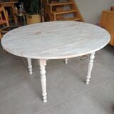 Table ronde avec 2 abattants