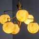 Vintage Marbled Glass Chandelier, 1960s–1980s, Czechoslovakia