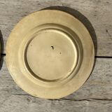 Assiette à dessert en barbotine fin XIXème  décor oiseaux