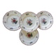 Lot 4 dessert plates Sarreguemines Agreste