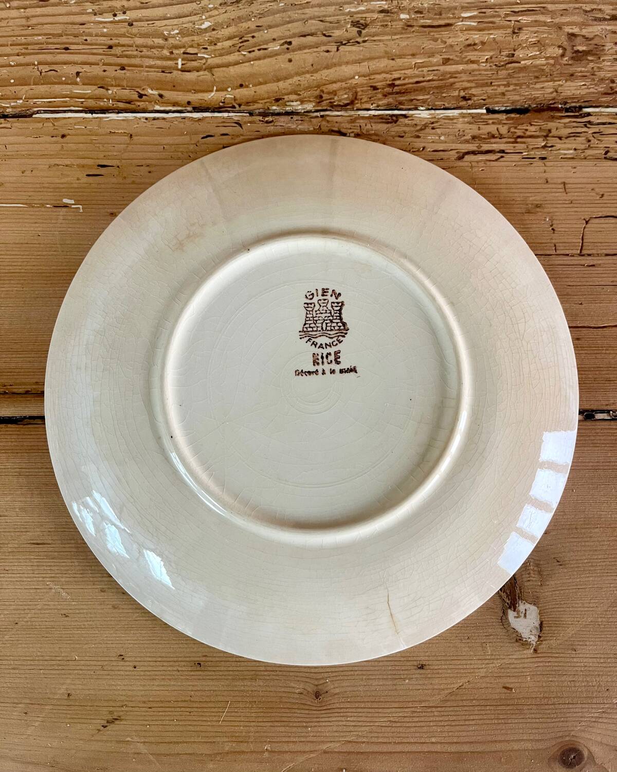 6 Gien Nice iron earth dessert plates