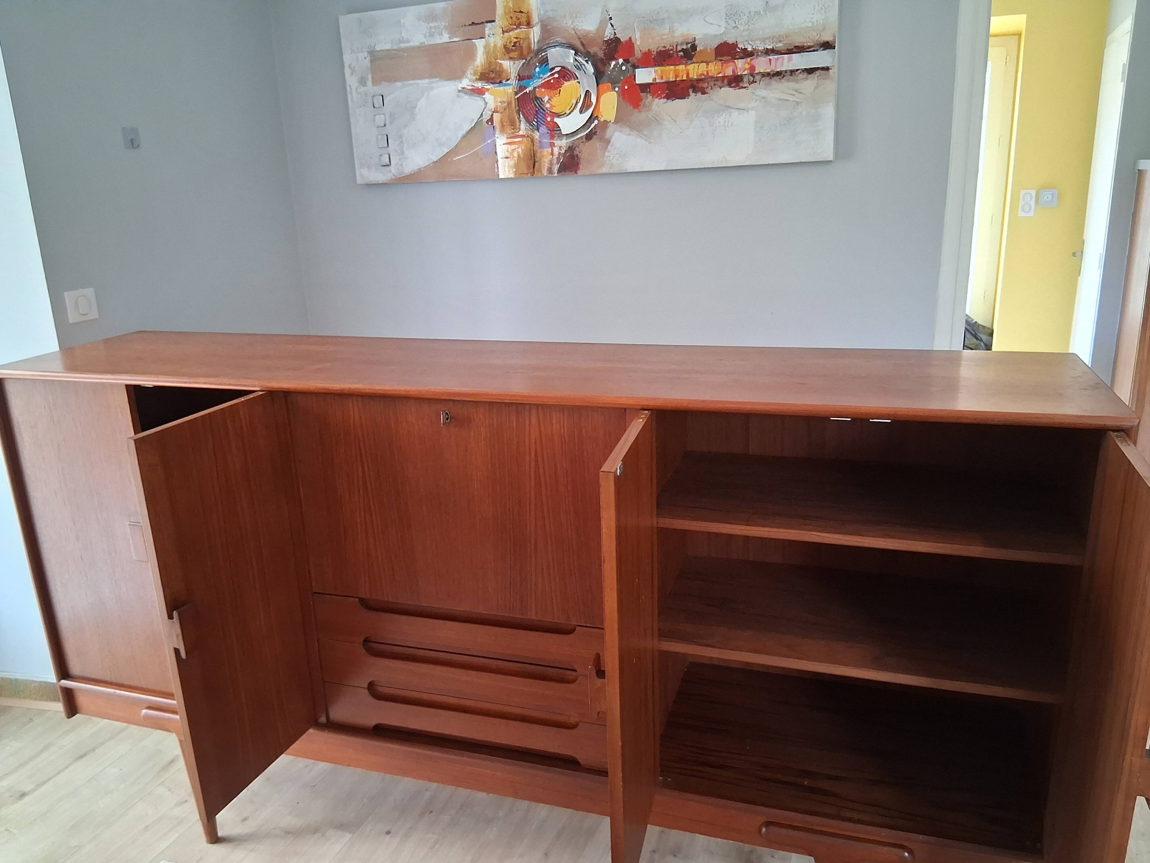 Enfilade scandinave ejvind johansson années 60