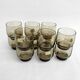 Ensemble de 6 verres transparents fumés LUMINARC • Neuf • Vintage 70s • 2 lots disponibles