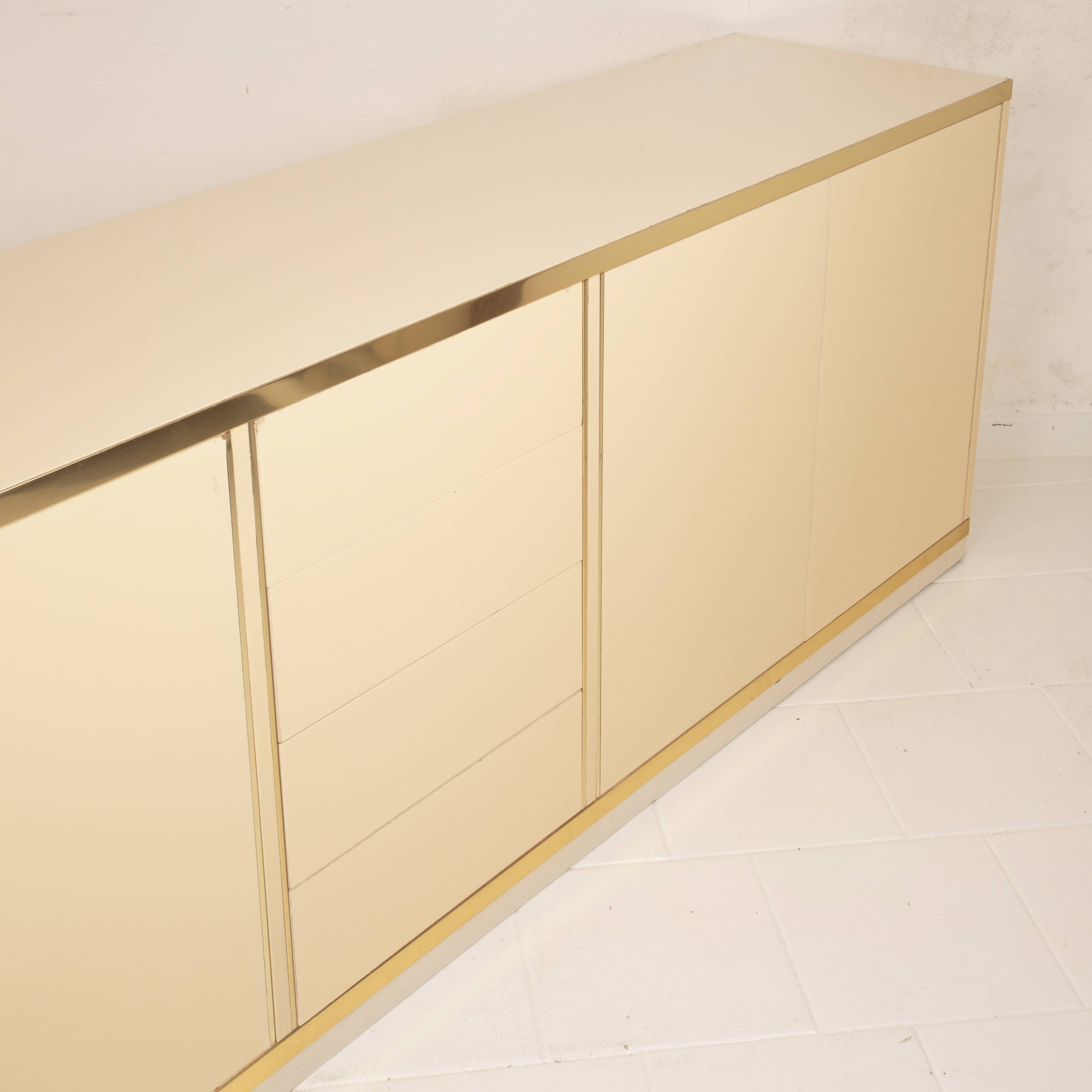 Willy Rizzo Hollywood Regency Sideboard for Mario Sabot 1970