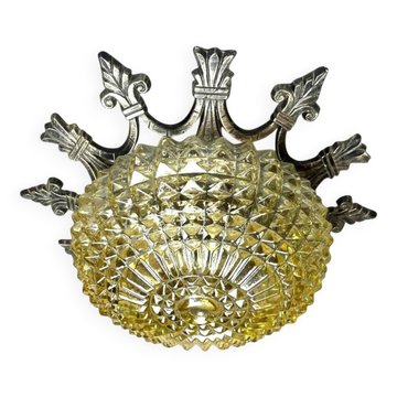 Large ornate Regency style flush mount lamp