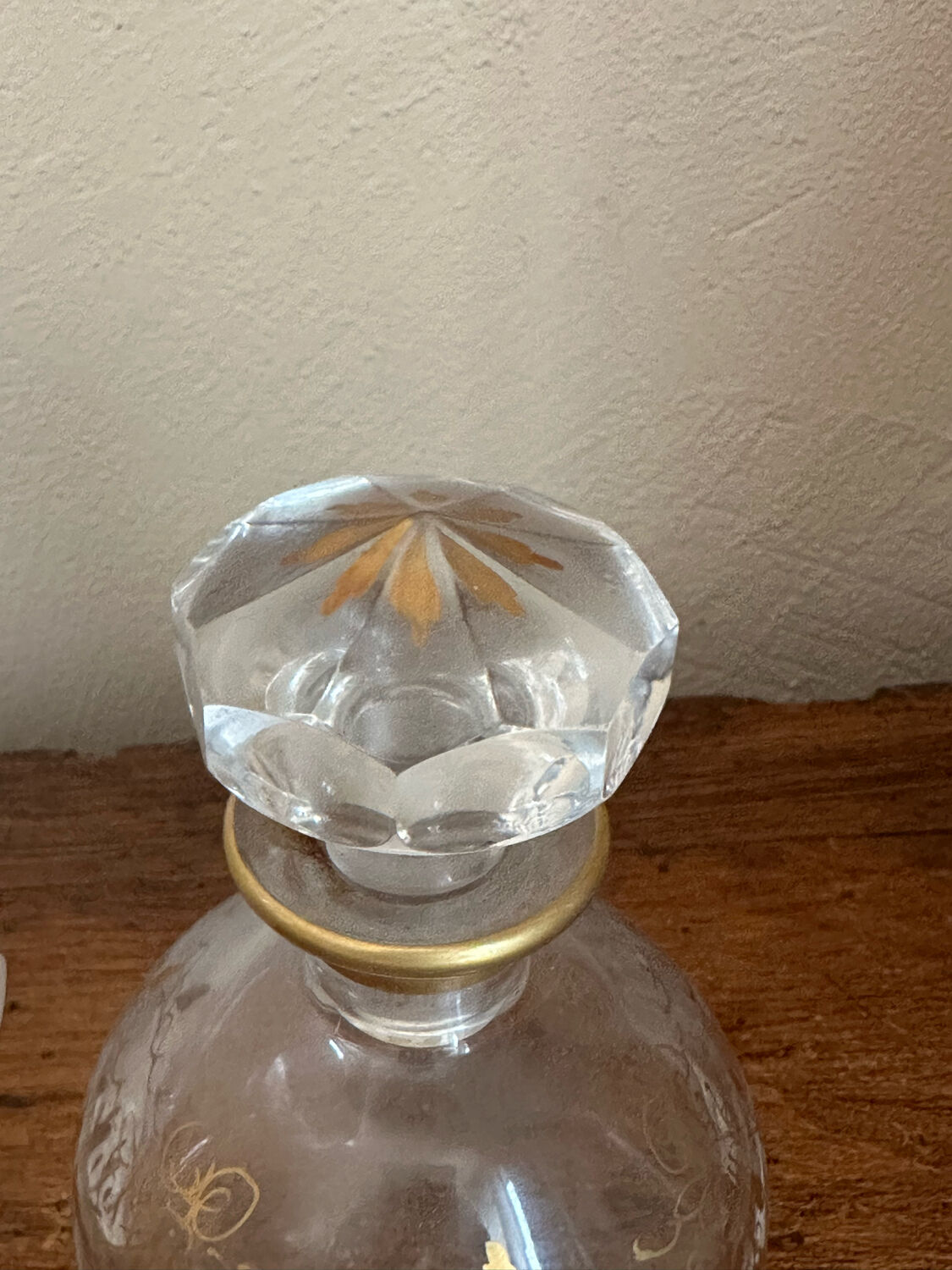 Lot of antique decanter