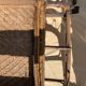 Vintage rattan chaise longue