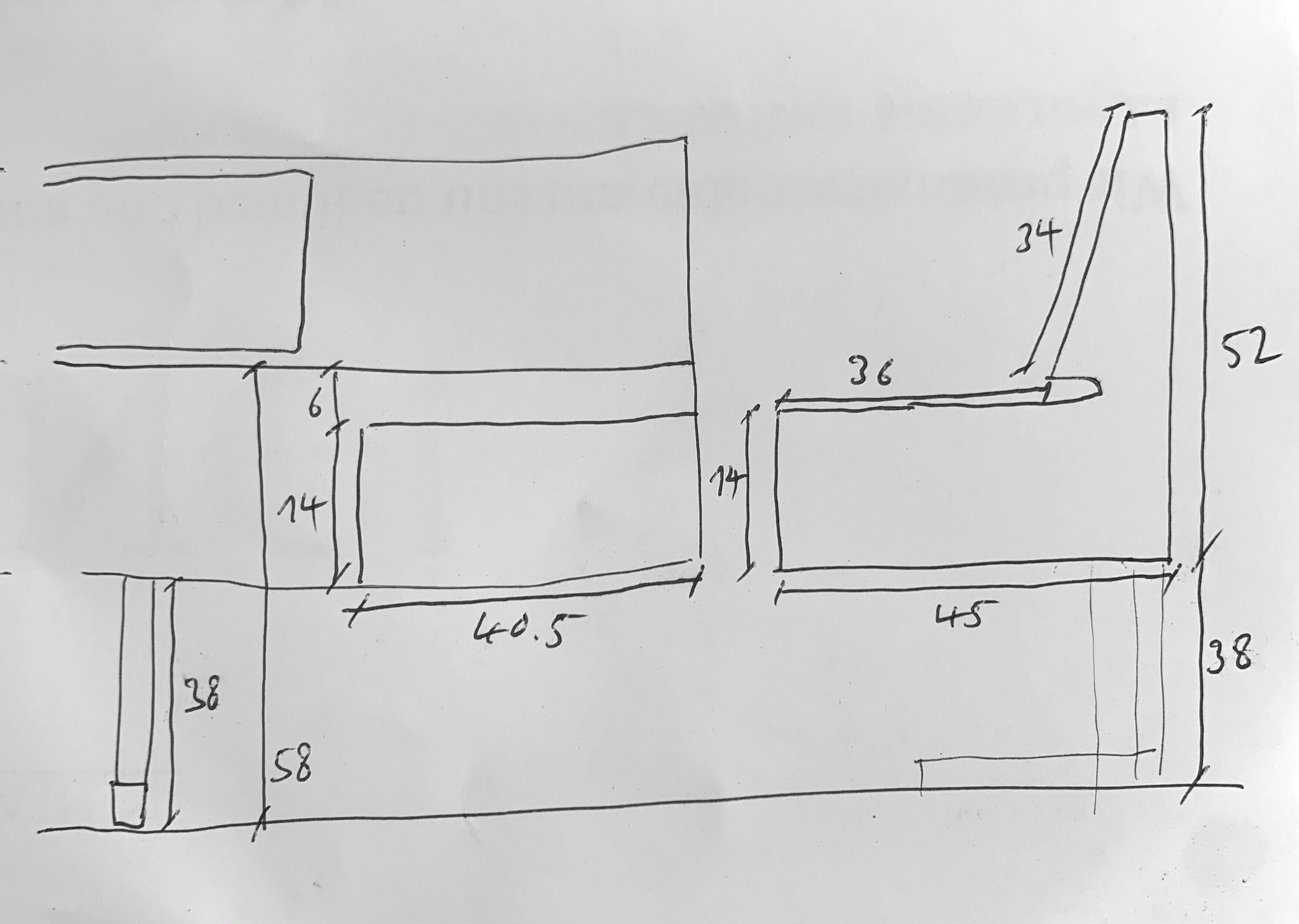 Mid-Century Teak Headboard Kingsize