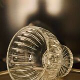 Large cut crystal bowl on a stand