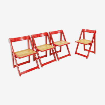 Set of 4 "trieste" chairs by jacober & d'aniello for bazzani, 1960's