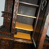 Furniture 2 Breton bodies in oak wood carved with characters