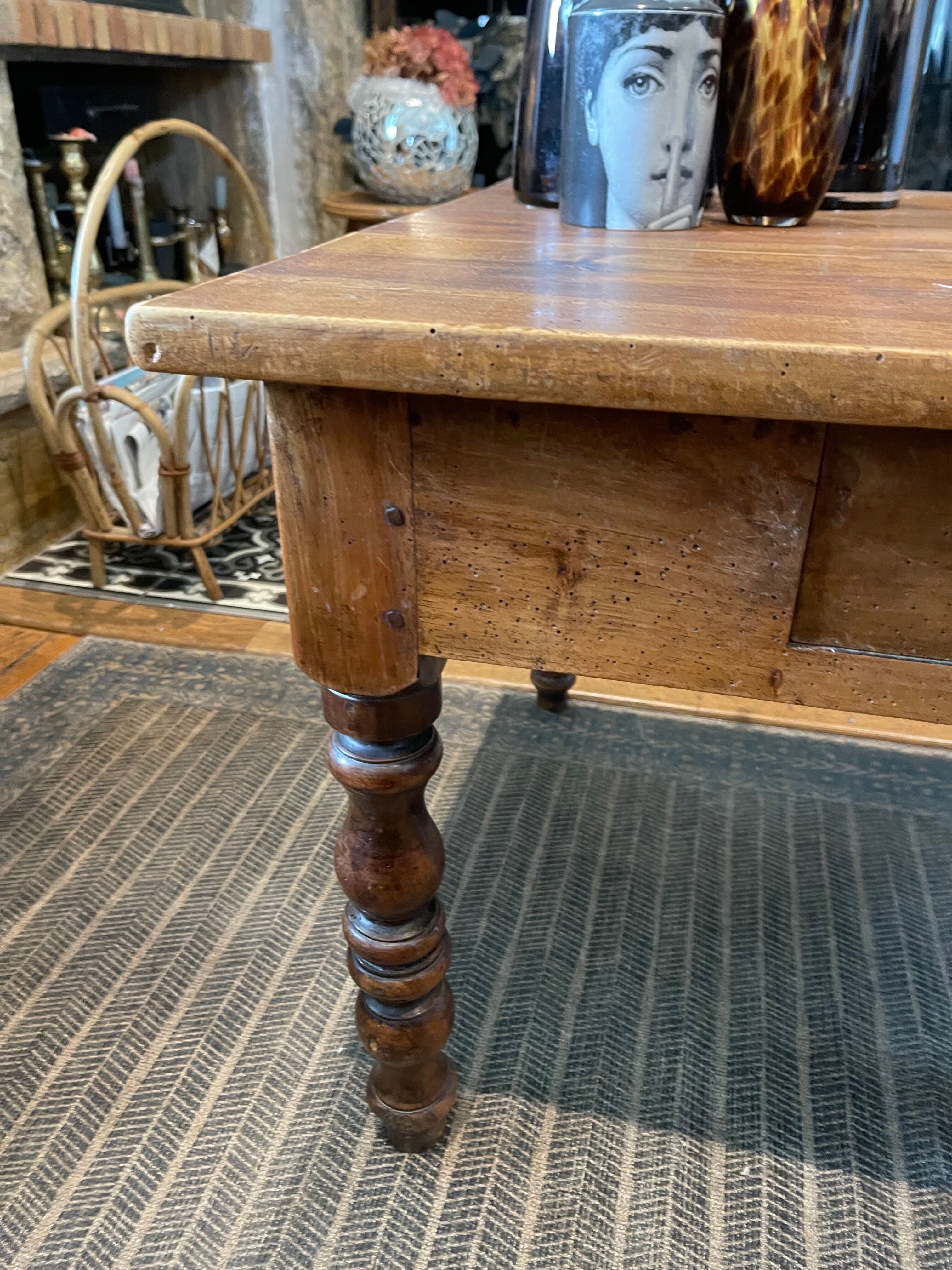 Wooden coffee table