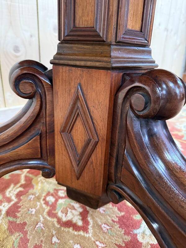 Guéridon tripode Napoléon III en palissandre