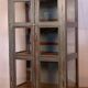 Antique Burmese teak sideboard with original blue-grey patina