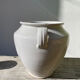 White ceramic flowerpot