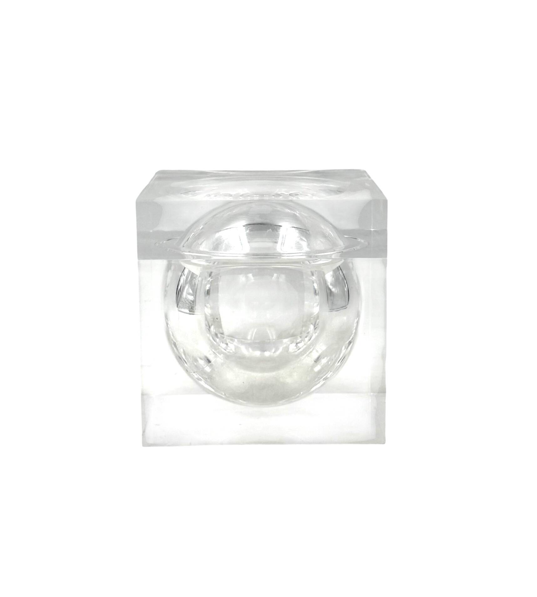 Seau à glace en Lucite, modèle Bombo, Studio TG, Guzzini, Italie, années 1970.