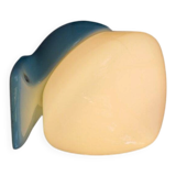 Large mid-century modern pale blue bathroom sconce from Ifö, Sweden