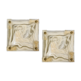 Pair of walll light  in Murano glass