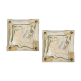 Paire d'appliques en verre de Murano