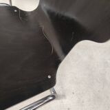 6 chaises plywood et chrome