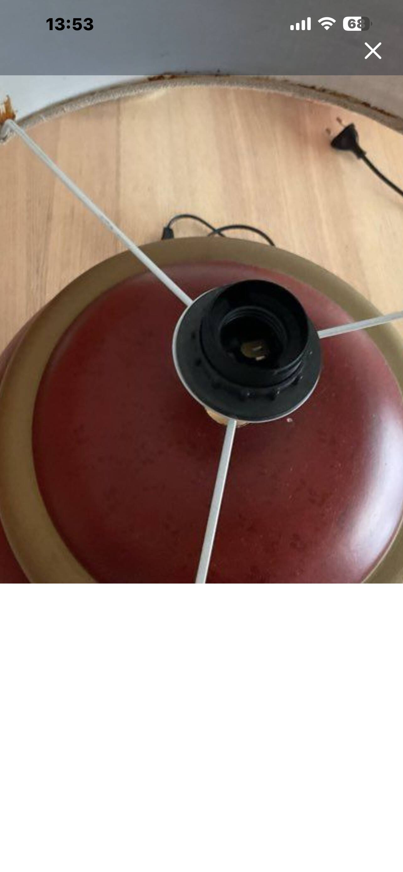 Large vintage ceramic lamp