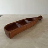 Plateau apéritif vintage en teck