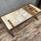 Scandinavian coffee table from the 60s and metal and ceramics