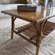 Vintage rattan coffee table