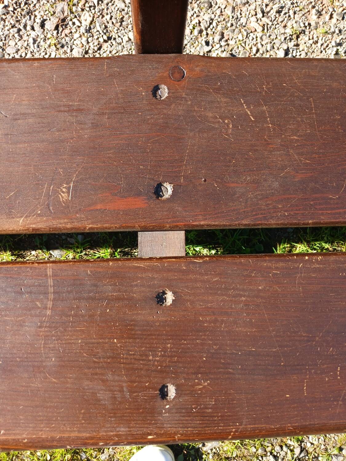 Pair of antique church pews