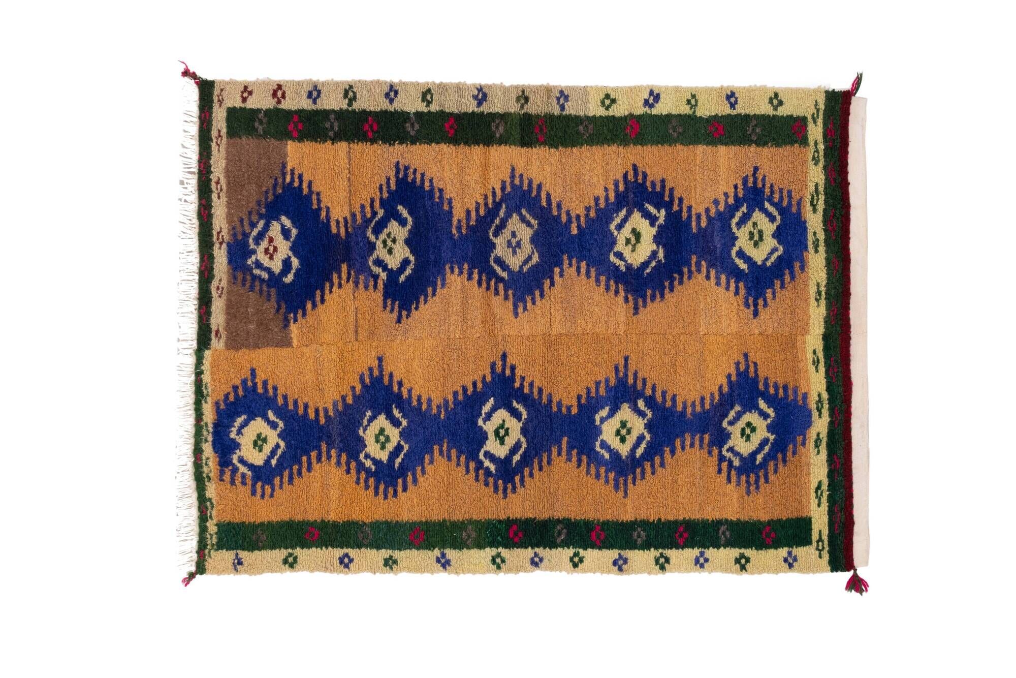 Turkish shaggy tulu carpet, 1970s