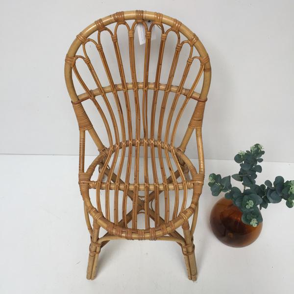 Chaise vintage rotin