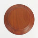 Six Danish teak dessert plates including three marked Kay Bojesen