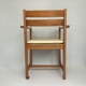 Elm and straw armchair Roland Haeusler for Maison Regain