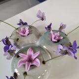 Vase pique flower signed
