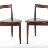 Pair of "Roundette" chairs by Hans Olsen for Frem Rolje, Denmark